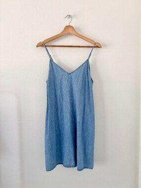 Cotton On Denim Spaghetti Strap Mini Dress